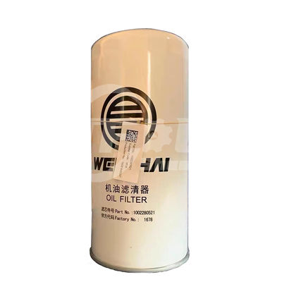 Bộ lọc dầu 1002280521 cho Sinotruk Howo Truck WEICHAI Bộ phận động cơ
